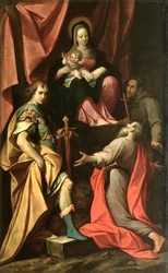 Madonna mit Kind, dem Heiligen Vitalis, dem Heiligen Hieronymus und dem Heiligen Franziskus