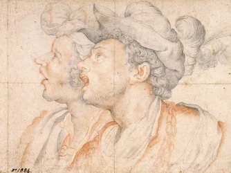 Zwei Jugendköpfe, ca. 1590