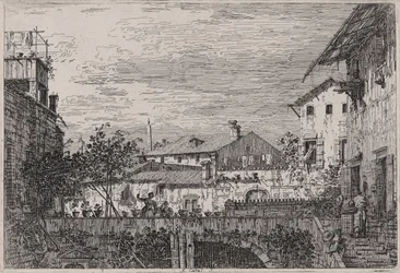 Die Terrasse, aus der Serie Vedute (Ansichten)
