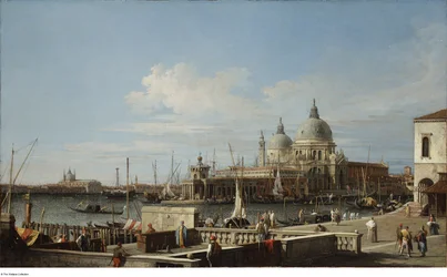 Nach Canaletto - Venedig, die Dogana und Santa Maria della Salute vom Molo, ca. 1740 - 1760
