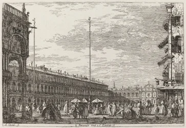 Le Procuratie niove e S. Ziminian V. [oben rechts], ca. 1735-1746