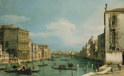 Der Canal Grande in Venedig, Blick nach Osten vom Campo di San Vio