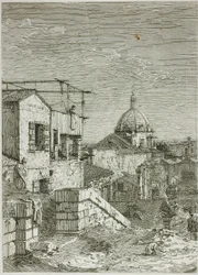 Das Haus mit der Inschrift und Das Haus mit dem Peristyl, aus Vedute