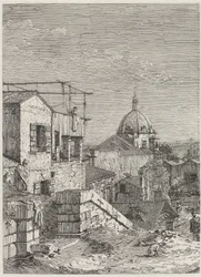 Das Haus mit der Inschrift [links], 1741