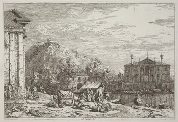 Der Markt von Dolo [unten links]