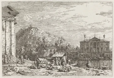 Der Markt in Dolo, ca. 1735-1746