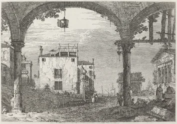 Das Portikus mit der Laterne, ca. 1735-1746