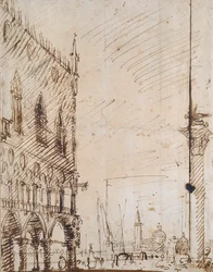 Venedig: Die Südwest-Ecke des Dogenpalastes
