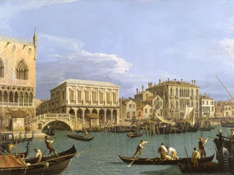 Ansicht der Riva degli Schiavoni, Venedig