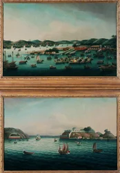 Hong Kong Hafen und Tiger