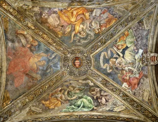 Die Sibyllen von Tibur, Delphi, Cumae und Hellespont, Carafa-Kapelle, Santa Maria sopra Minerva, Rom