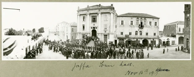 Rathaus von Jaffa, 16. November 1917