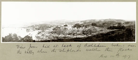 Blick vom Hügel hinter Bethlehem, 14. Dezember 1917