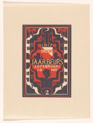 Ankündigung für die Jahrmesse Utrecht 1917