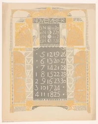 Kalenderblatt November 1899