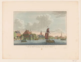 Ansicht des Dorfes Westzaandam über das Wasser