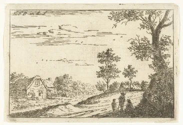 Landschaft mit Bauernhof