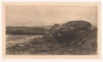 Dolmen von Rondossec an der Küste bei Plouharnel