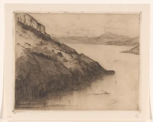 Ansicht des Vierwaldstättersees von Axenstein aus gesehen