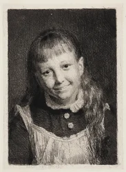 Das lachende Mädchen. Porträt von Ida Alma Bloch