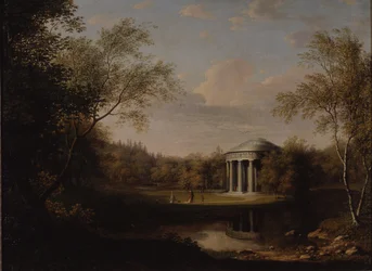 Ansicht des Freundschaftstempels in Pawlowsk, ca. 1800