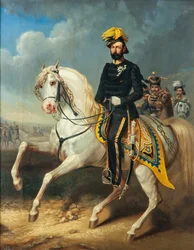 Porträt von König Karl XV. von Schweden 1826-1872, Mitte des 19. Jahrhunderts