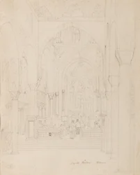 Sizilien: Cappella Palatina, Palermo, ca. 1850