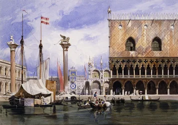 Die Piazzetta di San Marco, Venedig, 1839