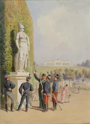 Im Garten von Schloss Schönbrunn in Wien