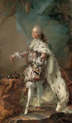 Porträt von Frederik V in Salbungsrobe