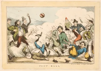 Fußball auf den Straßen von London, 1820