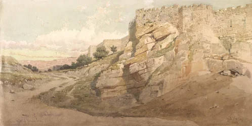 Die Nordmauer von Jerusalem, 1859