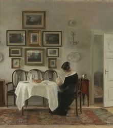 Mutter und Kind am Tisch