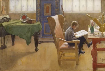 Esbjorn in der Studienecke, 1912