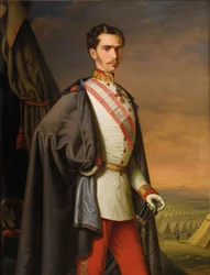 Porträt von Kaiser Franz Joseph I. von Österreich, 1856