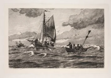 Fischer auf dem Meer