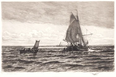 Fischerboot und Ruderboote