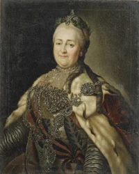 Porträt der Kaiserin Katharina II. 1729-1796, 1780