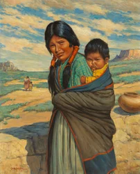 Hopi Mutter und Kind