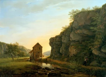 Die Schneidmühle im Lorsbacher Tal am Teufelsfelsen