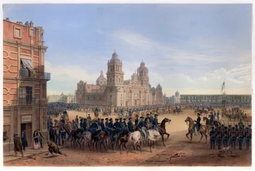 General Scotts Einzug in Mexiko-Stadt, veröffentlicht 1851