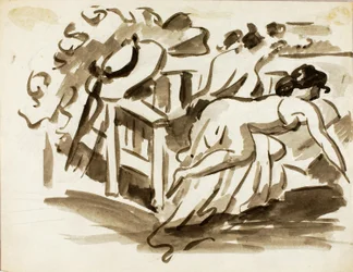Liegende Frau