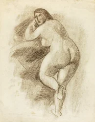 Stehender weiblicher Akt