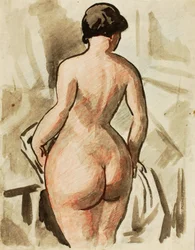 Stehender weiblicher Akt