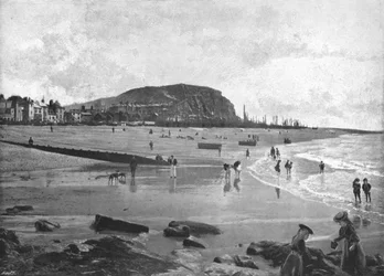 Hastings, Altstadt und Strand, um 1900