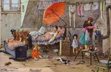 Komische Darstellungen des frühen Radios