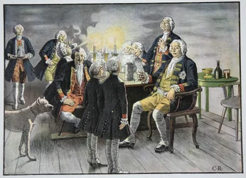 Kronprinz Friedrich und Prinz Heinrich Stab in Tabak