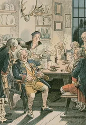 Friedrich Wilhelm I. (1657-1713) im Tabakskollegium