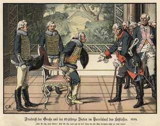 Friedrich der Große und der 85-jährige General Zieten