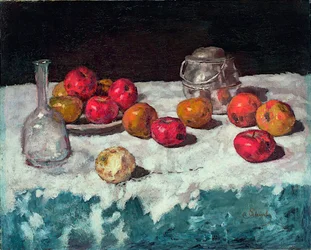 Stillleben mit Äpfeln - Carl Schuch, Öl auf Leinwand, 1889 - Museum Kunstpalast, Düsseldorf